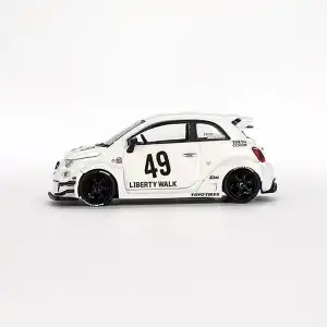 Mini GT 1/64 LB-WORKS x Abas Works ABARTH 595 Gara White - MGT00809-BL