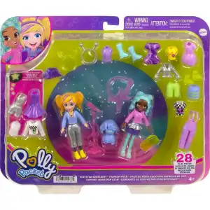 Polly Pocket ve Arkadaşları Farklı Moda Aksesuarları Oyun Setleri HNF51-HKV97