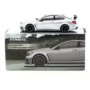 Tarmac Works 1/64 Mercedes-Benz C 63 AMG Coupé Black Series Silver Metallic - GLOBAL64 T64G-009-SL