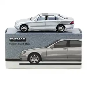 Tarmac Works 1/64 Mercedes-Benz S-Class Brilliant Silver Metallic - GLOBAL64 T64G-072-SL