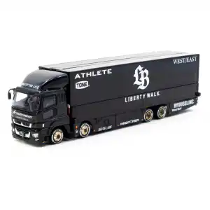 Tarmac Works 1/64 Mitsubishi Fuso Super Great LB-TRUCKS Black - TRUCK64