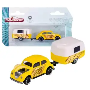 Majorette Volkswagen Original Trailer & Beetle