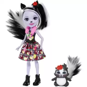 Enchantimals Ana Karekter Bebekler, Sage Skunk Bebek ve Caper