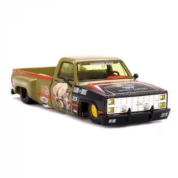 (ÖN SATIŞ) Mini GT 1/64 Chevrolet Silverado “Sumatran Rhino” KAIDO & MIZU Diecast KHMG153