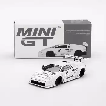 (ÖN SATIŞ) Mini GT 1/64 Lamborghini Countach LB-WORKS White 2024 Tokyo Auto Salon MGT00966