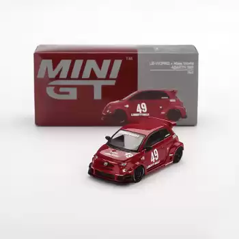 (ÖN SATIŞ) Mini GT 1/64 LB-WORKS x Abas Works ABARTH 595 Red MGT00963