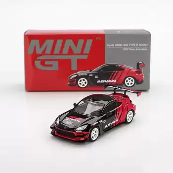 (ÖN SATIŞ) Mini GT 1/64 Toyota GR86 HKS TYPE R ADVAN 2022 Tokyo Auto Salon MGT00956