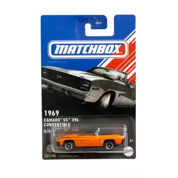 Matchbox Amerikan Üstü Açık Arabalar, 1969 Camaro SS 396 Convertible