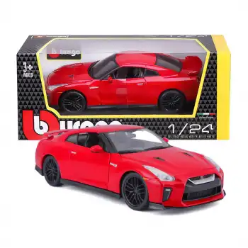 Bburago 1:24 2017 Nissan GT-R Diecast Model Araba Kırmızı - 21082