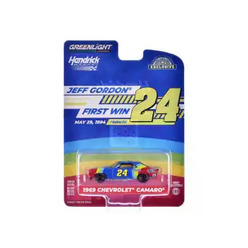 Greenlight 1:64 1969 Chevrolet Camaro - Jeff Gordon / Hendrick Motorsports First Win Tribute - May 29, 1994 - Charlotte, NC 30492