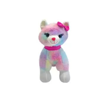 Halley Oyuncak Tokalı Renkli Kedi Peluş 30 Cm, 62340