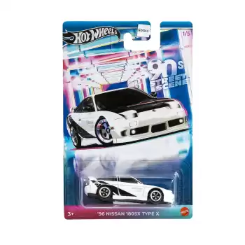 Hot Wheels 90s Street Scene 96 Nissan 180SX Type X - JCB57