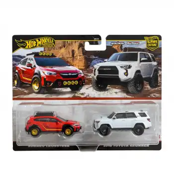 Hot Wheels Premium İkili Paket Subaru Grosstrek ve 2018 Toyota 4Runner - HBL96 - JBK98
