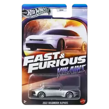 Hot Wheels Silver Series Fast & Furious Villains - 2022 Delorean Alphas