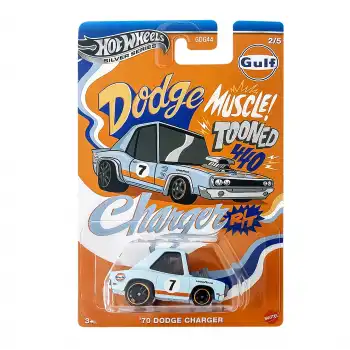 Hot Wheels Silver Tooned 70 Dodge Charge - JCB63
