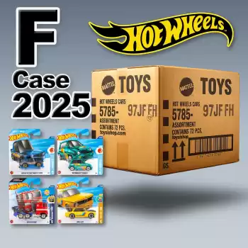 Hot Wheels Tekli Arabalar 2025 F Case - 72 Adetlik Kutu