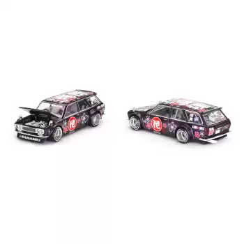 KaidoHouse x MiniGT Datsun KAIDO 510 Wagon Hanami V3 - KHMG114
