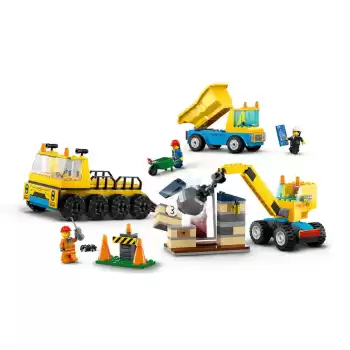 LEGO City İnşaat Kamyonları ve Yıkım Gülleli Vinç - 60391