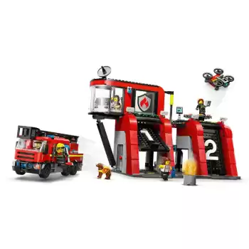 LEGO City İtfaiye Kamyonlu İtfaiye Merkezi - 60414