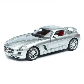 Maisto 1:18 Mercedes-Benz SLS AMG - Gri Die-cast Model Araba - 31389