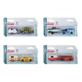 Majorette Volkswagen Original Trailer Set