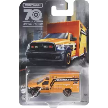Matchbox 70. Yıl Special Edition Moving Parts 2019 RAM Ambulance - HMV17