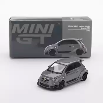 [Ön Satış ] Mini GT 1/64 Abarth 595 LB-WORKS x Abas Works Grey - MGT00995