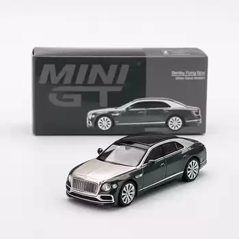 Mini GT 1/64  Bentley Flying Spur White Sand Verdant MGT00867