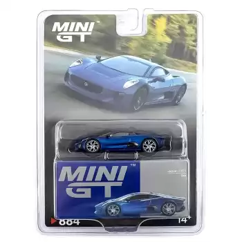 MINI GT: 1/64 Jaguar C-X75 Blue - Blister Paket - MGT00884-BL