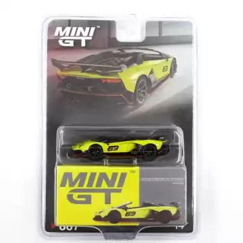 [Ön Satış] Mini GT 1/64 Lamborghini Aventador SVJ 63 Roadster Verde Shock - MGT00887-BL