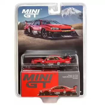 MINI GT: 1/64 Nissan LB-ER34 Super Silhouette SKYLINE Red/Black - Blister Paket - MGT00843-BL