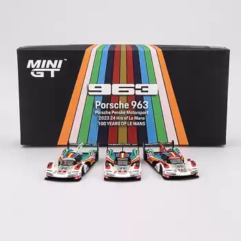 [Ön Satış ] Mini GT 1/64 Porsche 963 Porsche Penske Motorsport 2023 24 Hrs of LeMans Limited edition 3000 set MGTS0011