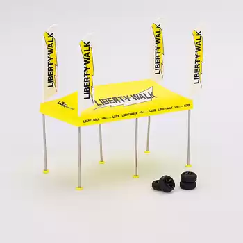 Mini GT Paddock Service Tent Set - LB Racing - MGTAC31