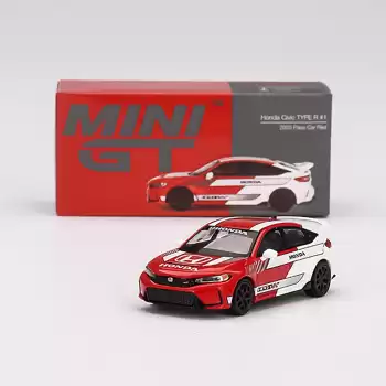 Mini GT Honda Civic TYPE R 2023 Pace Car Red - MGT00686