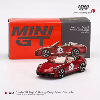 Mini GT Porsche 911 Targa 4S Heritage Design Edition Cherry Red - 461