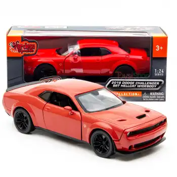 Motor Max 1:24 2018 Dodge Challenger SRT Hellcat Widebody Die-Cast Kırmızı Model Araba - 79350