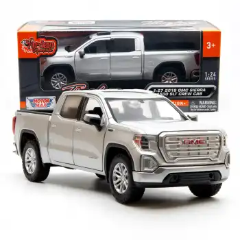 Motor Max 1:27 GMC Sierra 1500 SLT Crew Cab Diecast Model Araba Gri - 79361