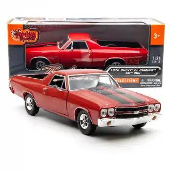 Motor Mxx 1:24 1970 Chevy El Camino SS 396 Diecast Model Araba Kırmızı - 79347