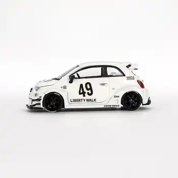 Mini GT 1/64 LB-WORKS x Abas Works ABARTH 595 Gara White - MGT00809-BL
