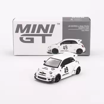 Mini GT 1/64 LB-WORKS x Abas Works ABARTH 595 Gara White - MGT00809