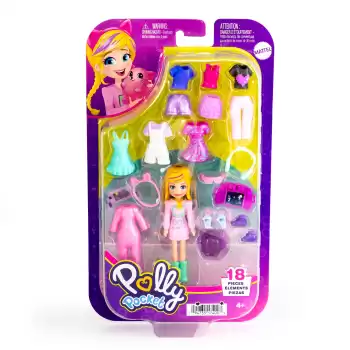 Polly Pocket Farklı Kombin Eğlencesi Oyun Setleri HKV88-HRD60