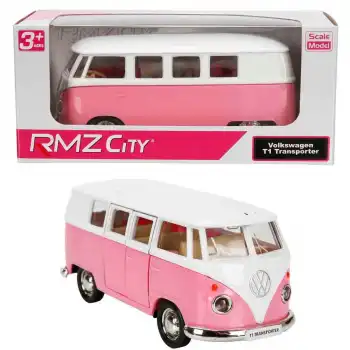 RMZ City Pembe Serisi Die Cast Model Araba 1:32 - Volkswagen T1 Transporter