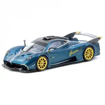 Tarmac Works 1/64 Pagani Huayra R Turquoise Carbon Fiber – USA Special Edition - GLOBAL64
