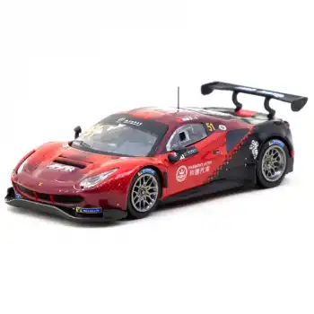 Tarmac Works X iXO Models 1/64 Ferrari 488 GT3 Macau GT Cup 2022 Harmony Racing #51 - HOBBY64
