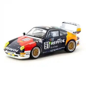Tarmac Works X Schuco 1/64 Porsche 911 GT2 24h LE MANS 1995 #91 - COLLAB64