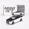 (ÖN SATIŞ) Mini GT 1/64 BMW i7 xDrive60 Alpine White / Black Sapphire MGT00959