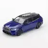 Mini GT 1/64 BMW M5 Touring (G99) MarinaBay Blue Metallic - MGT01080