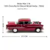 Motor Max 1:18 1955 Chevy Bel Air Diecast Model Araba - 79002