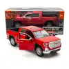 Motor Max 1:27 2019 GMC Sierra 1500 SLT Crew Cab Diecast Model Araba Kırmızı - 79361