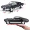 Maisto 1:18 1967 Ford Mustang GTA Fastback Diecast Model Araba Siyah - 31166